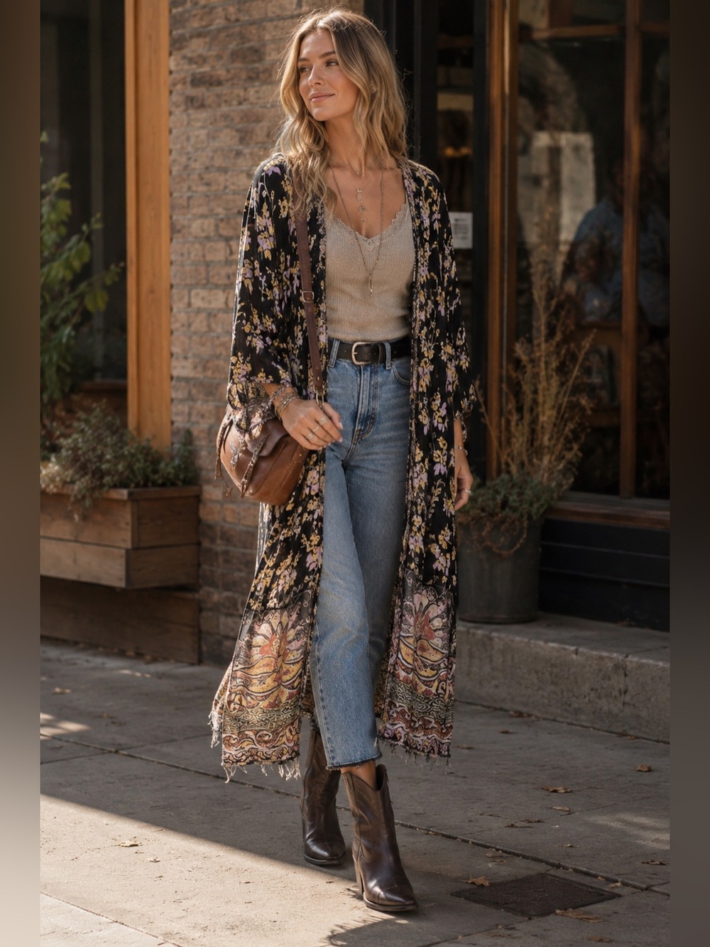 NWT Free People Bali Pixie Lounge Set Kimono Robe Size SMALL Floral NO SHORTS